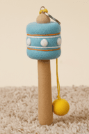 blue color felt prayer wheel