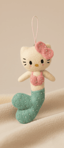 Mermaid Kitty Keychain