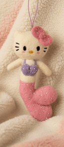 Mermaid Kitty Keychain