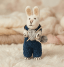 Felted Bunny knitting