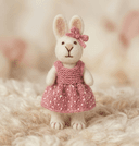 Felted Bunny dress and bow
