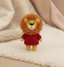 Red dress felt lions