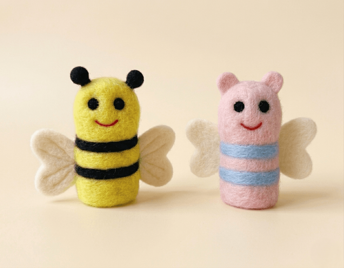 The Busy Buddy Finger Puppet - Handmade Felt Product from Nepal