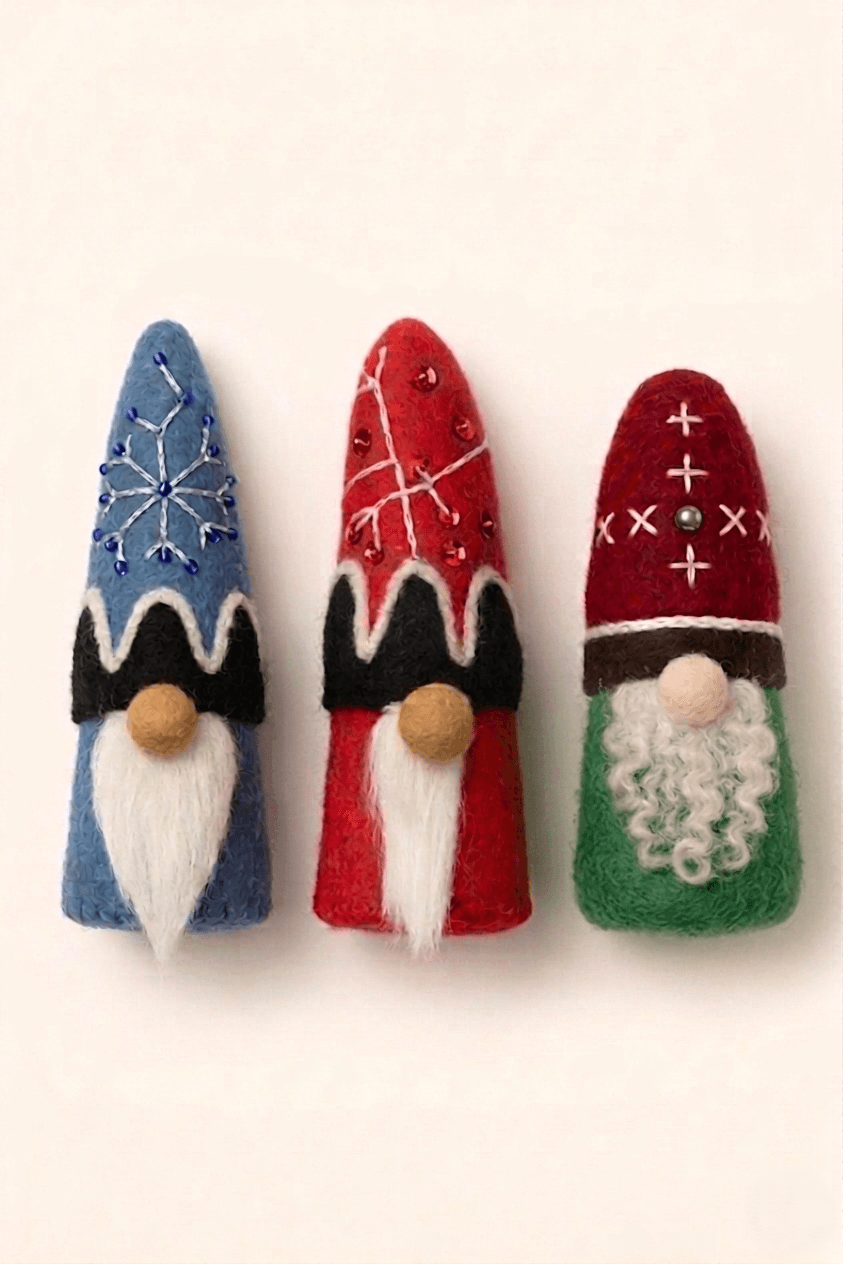 The Highland Gnome Storyteller - Handmade Felt Product from Nepal