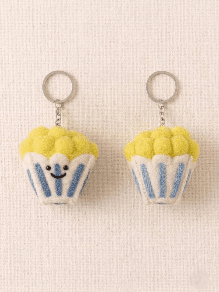 The Happy Popcorn Bucket - Handmade Felt Product from Nepal