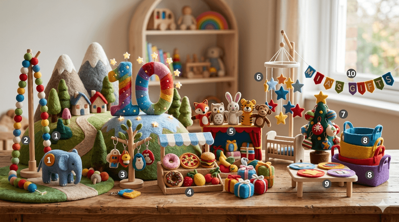 10 Adorable Felt Gift Ideas for Kids: Sustainable, Safe & Handmade