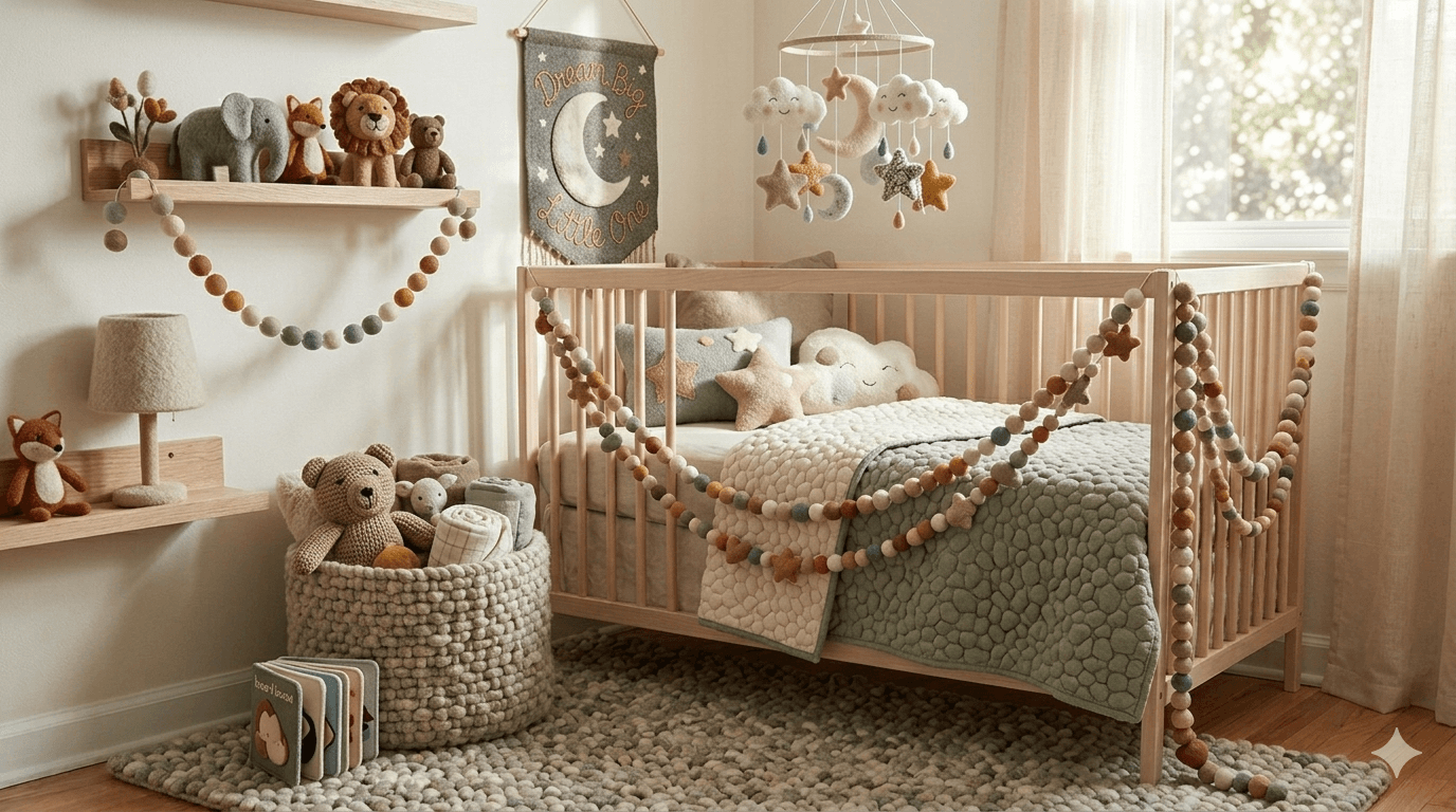 Cozy Up Your Nursery: 6 Best Aesthetic & Soft Felt Decor Ideas