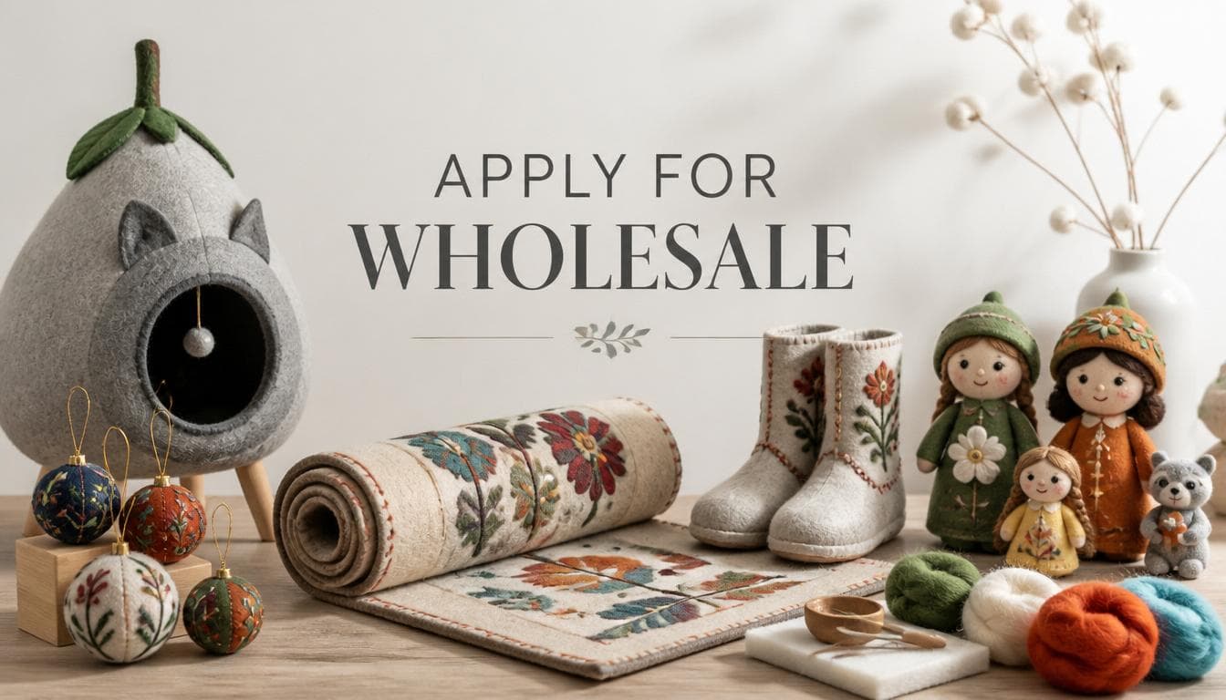 Wholesale Felt Products High Quality Authentic and Handmande
