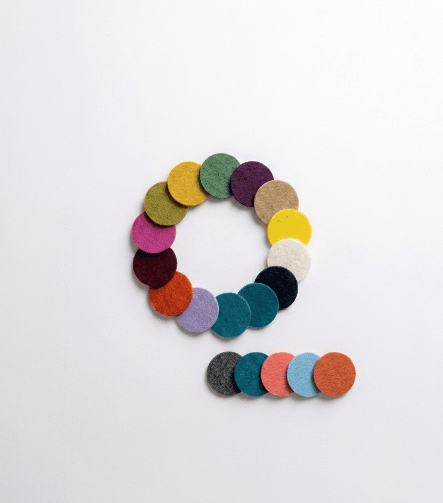 Wool Felt Chair Leg Floor Protectors - Handmade Felt Product from Nepal