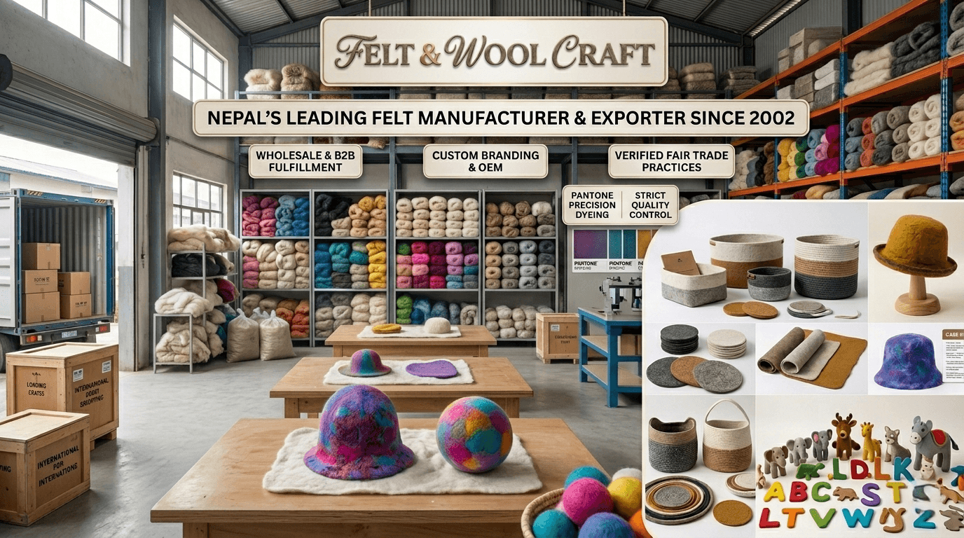Sourcing Pure Wool Felt from Nepal: The Ultimate B2B Guide for Global Wholesalers and Brands