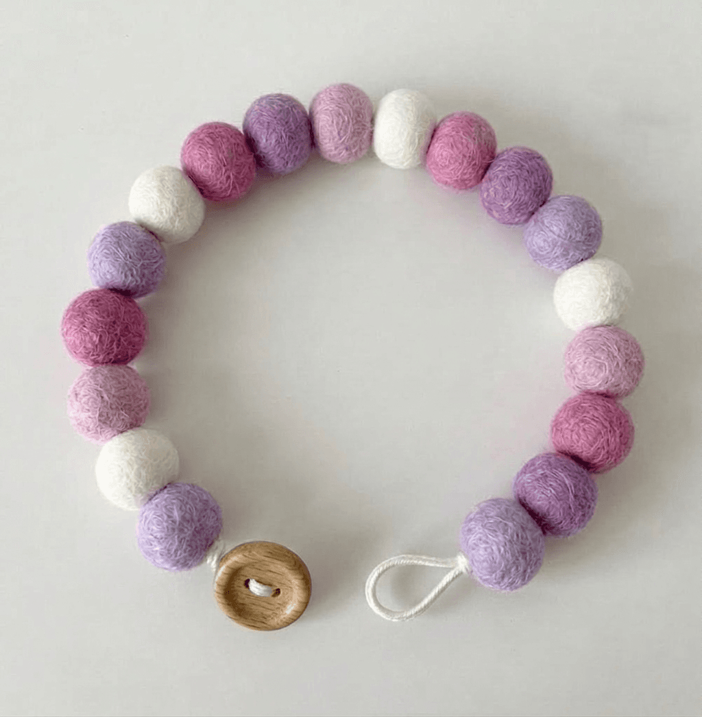 Handmade Pastel Felt Ball Curtain Tieback - Handmade Felt Product from Nepal
