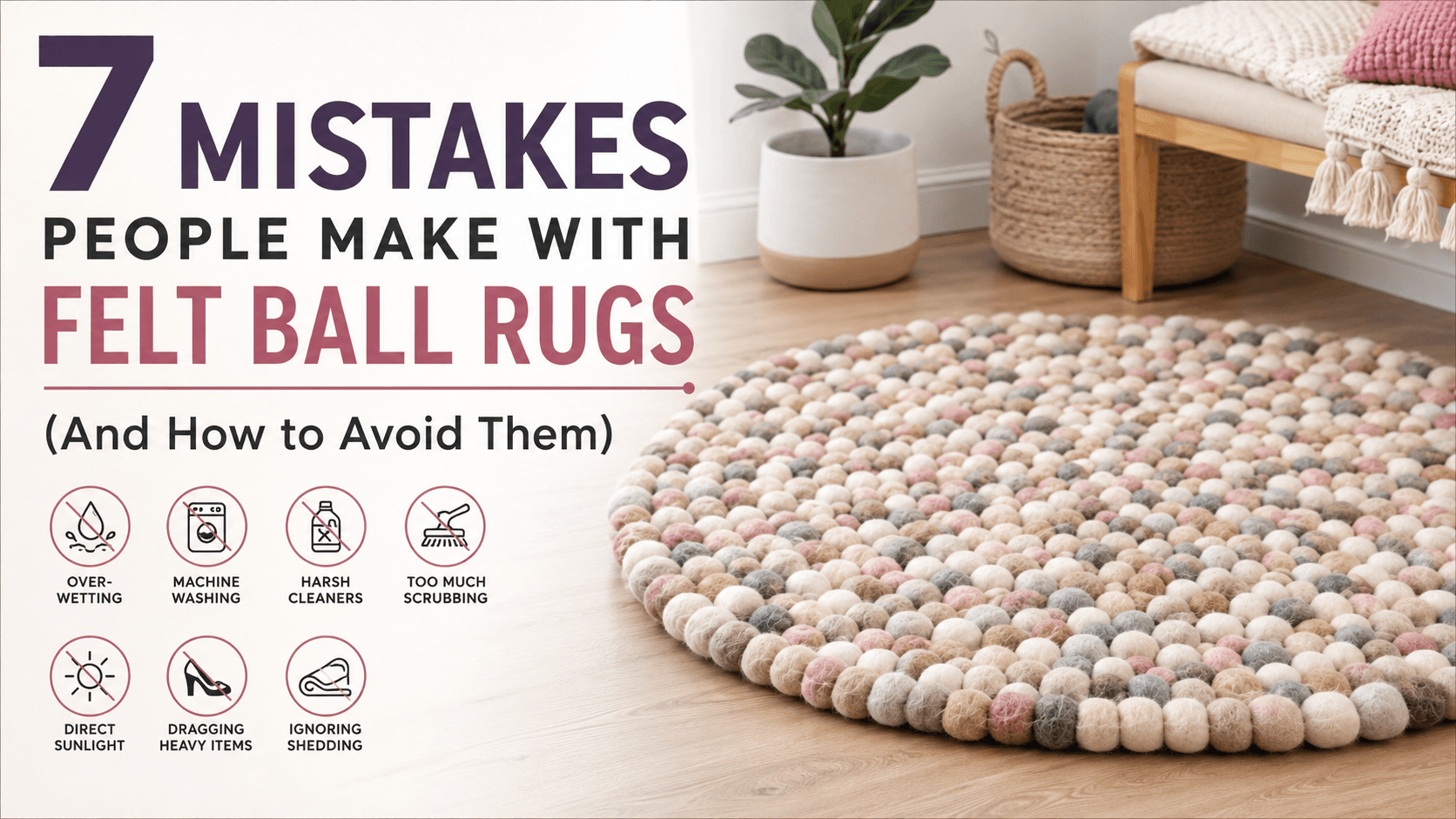 7 Mistakes People Make With Felt Ball Rugs (And How to Avoid Them)