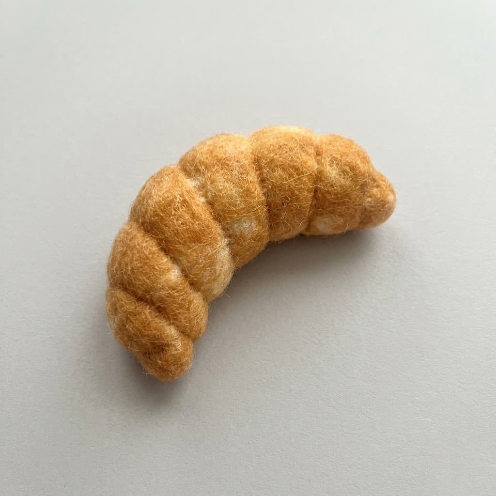 FELT Croissant Play Food - Handmade Felt Product from Nepal
