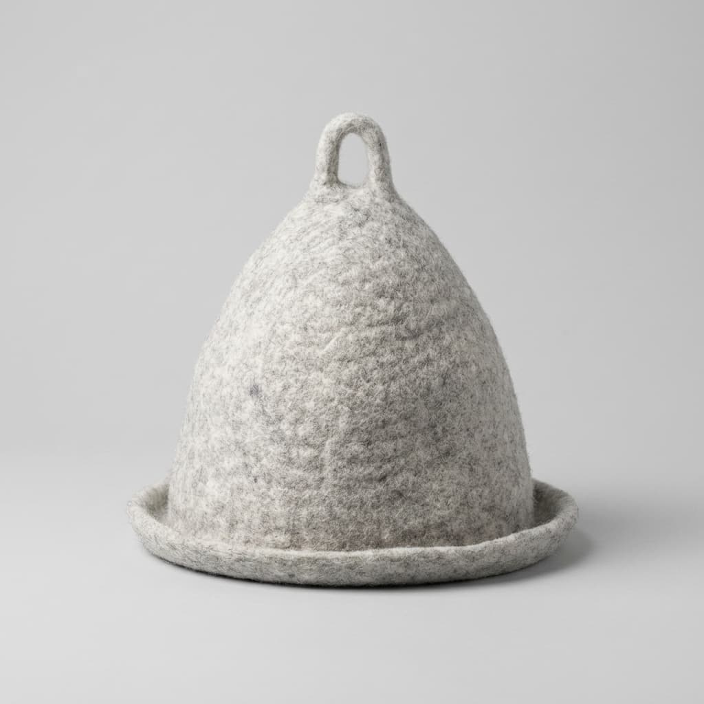 Wool Felt Sauna Hat - Handmade Felt Product from Nepal