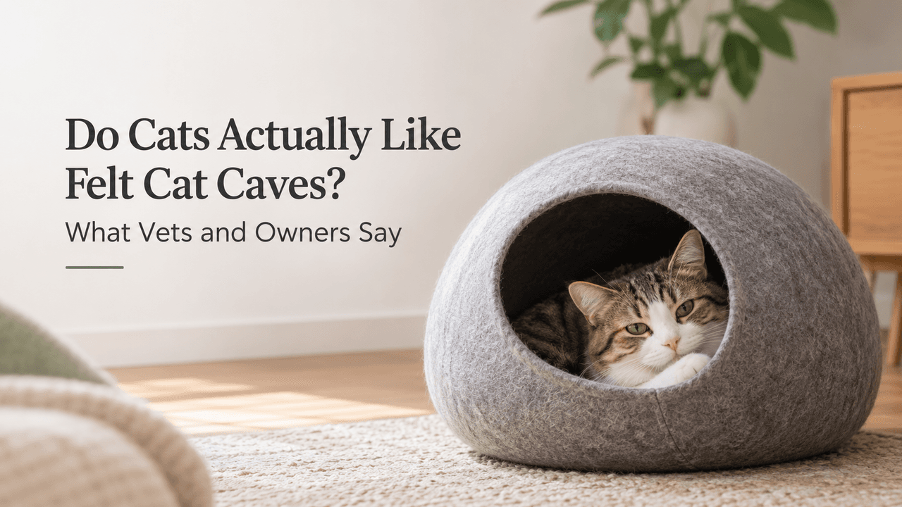 Do Cats Actually Like Felt Cat Caves? What Vets and Owners Say - Felt and Wool Craft Blog