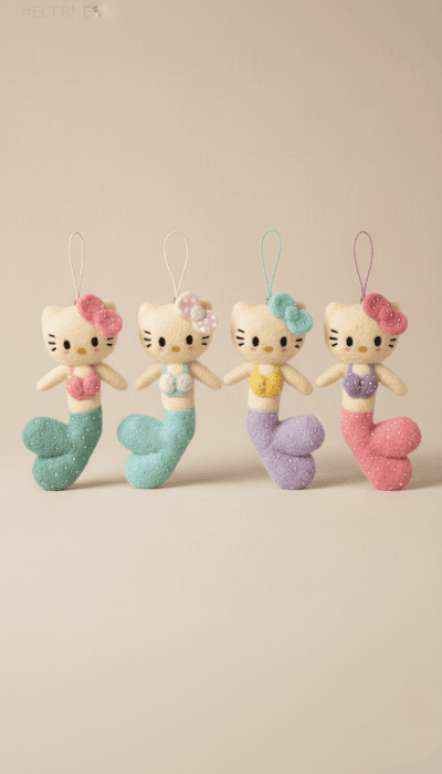 Mermaid Kitty Keychain