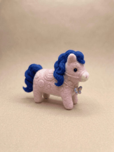 Dreamy Pony-Pink Blossom Horse with Butterfly Charm