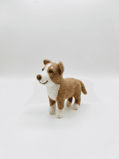 Felted Standing Puppy