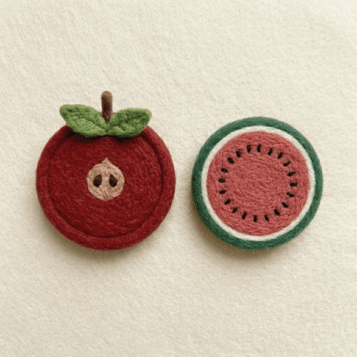 Handmade Felt Fruit Coaster