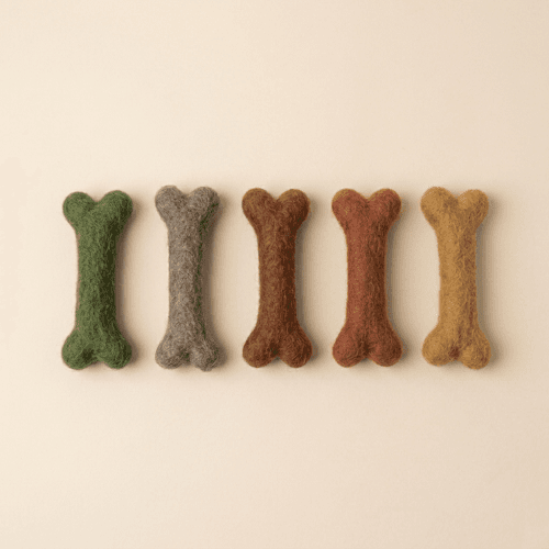 Felt Dog Bone Toy
