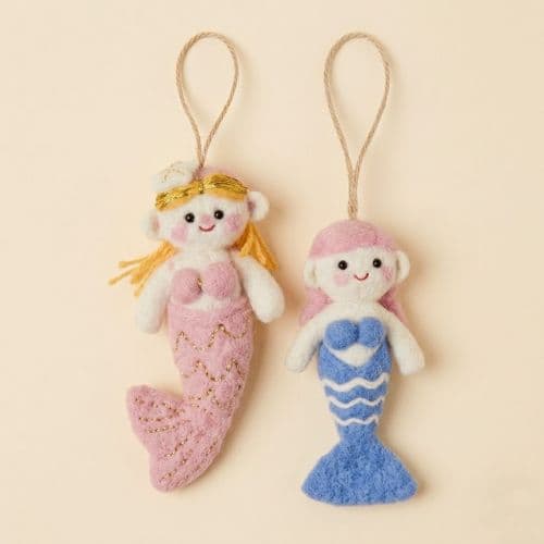 Felt Mermaid Princess Hanging Ornament