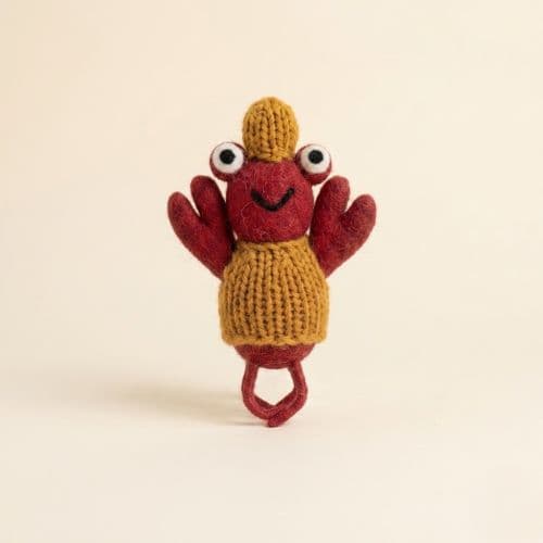 Lobster in Knitted Sweater Figurine
