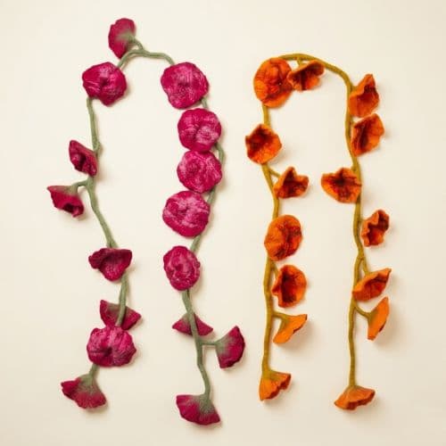 Felt Hanging Flower Garland
