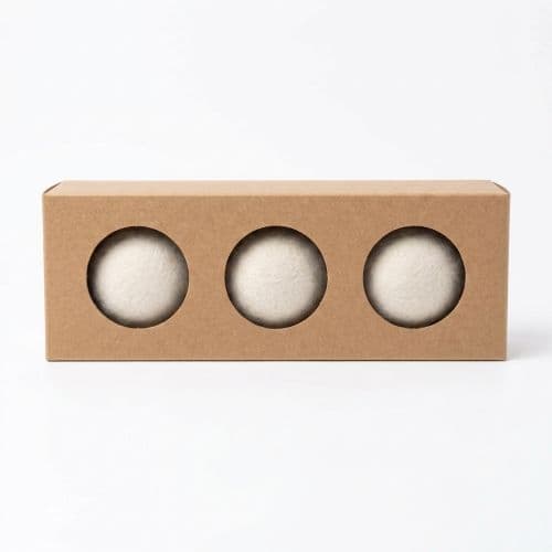 Felt Dryer Balls Set in Kraft Box (3 Pieces)