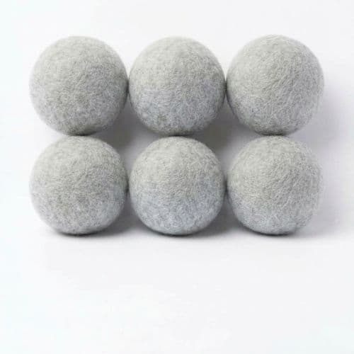 Light Gray Dryer Balls Set (6 Pieces)