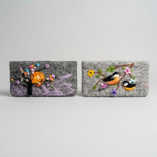 Needle-Felted Wool Purse