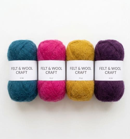 Wool Roving Craft Bundle (4-Pack)